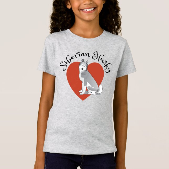 J'adore mon Husky Sibérien ! T-shirt (Devant)