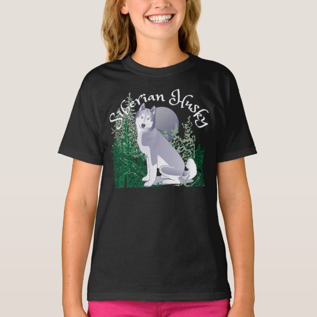 J'adore mon Husky Sibérien ! T-shirt (Devant)