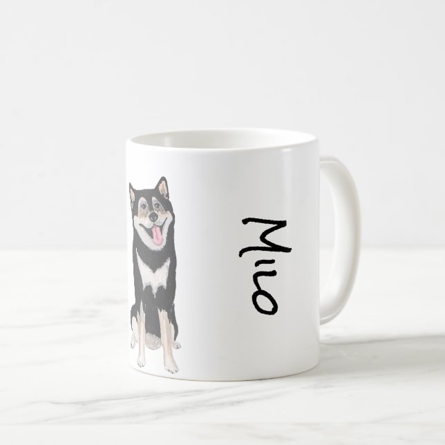 J'adore mon mug Alaskan Malamute Dog Coffee (Devant droit)