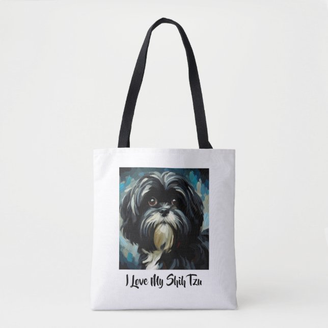 J'adore mon sac fourre-tout Shih Tzu (Devant)