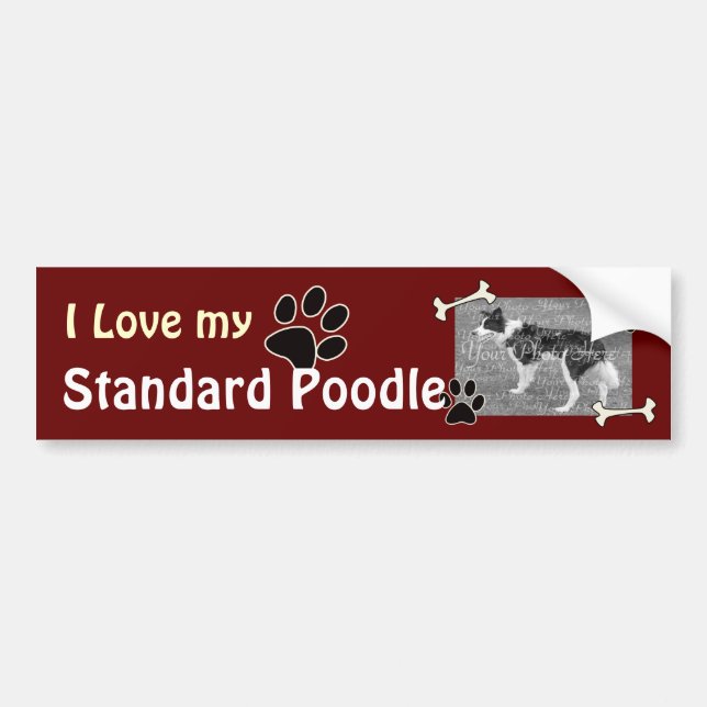 J'adore mon Sticker pare-chocs standard pour canic (Devant)