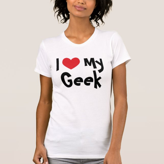 J'adore mon T-shirt Geek (Devant)