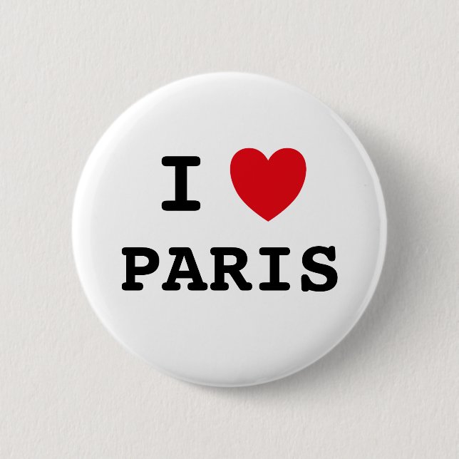 J'adore Paris 6 Cm Round Badge (Devant)