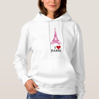 J'adore Paris Tour Eiffel Sweat à Capuche Esthétiq