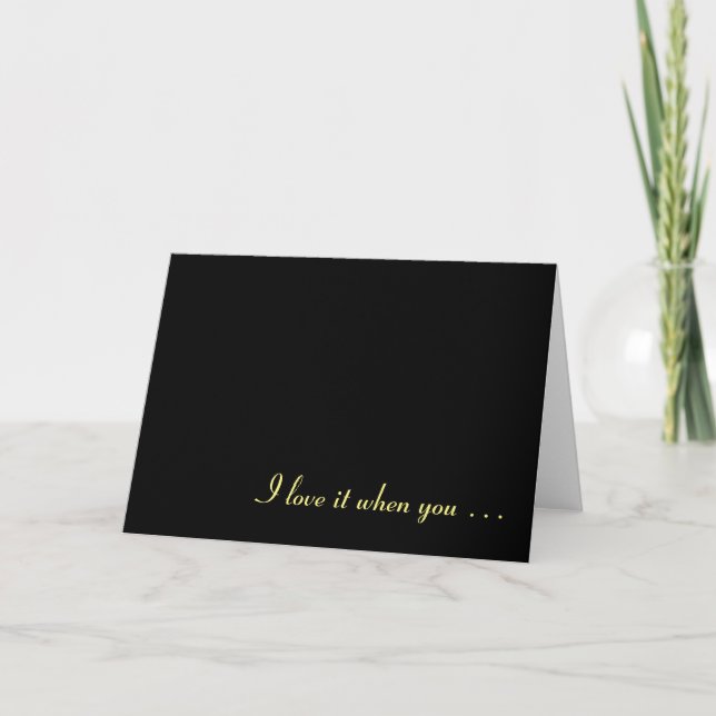 J'adore quand vous …, carte (Devant)