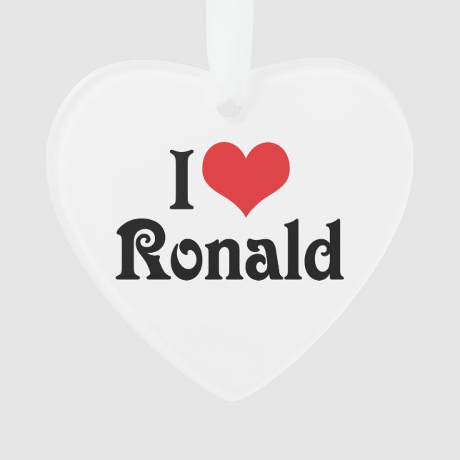 J'adore Ronald (devant)