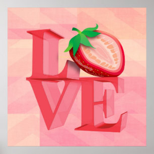 J'ADORE STRAWBERRY Affiches