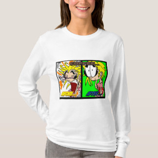 J'adore T-shirt long manche café