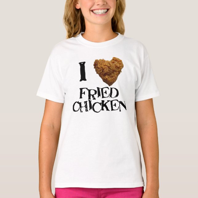 J'adore T-shirt poulet frit (Devant)