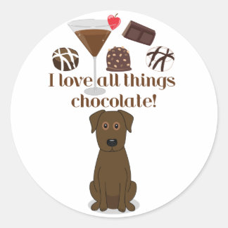 J'adore tout le chocolat ! Stickers amusants