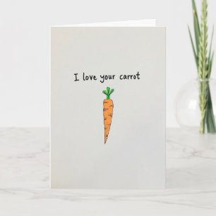 J'adore Votre Carte D'art De Carotte