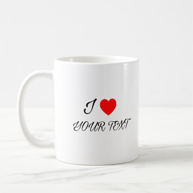 J'adore votre mug texte (Gauche)