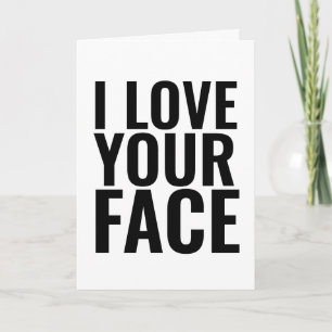 J'ADORE VOTRE VISAGE ROMANTIQUE CARTES NAUGHTY