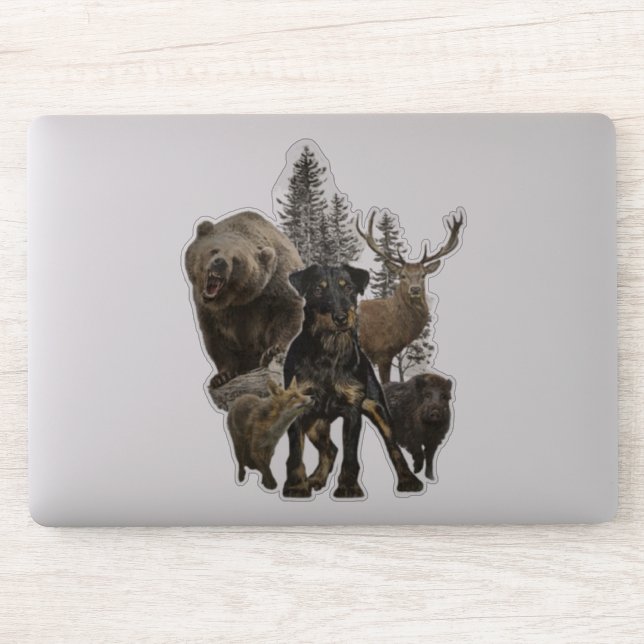 Jagdterrier, Chasse Allemande Sticker Terrier (Ordinateur)
