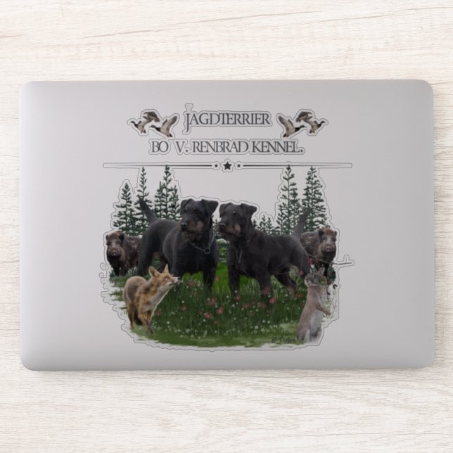 Jagdterrier, Chasse Allemande Sticker Terrier (Ordinateur)
