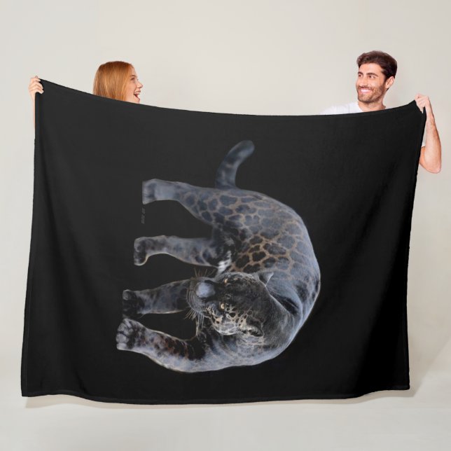 Jaguar Diablo couverture polaire noire (En situation)