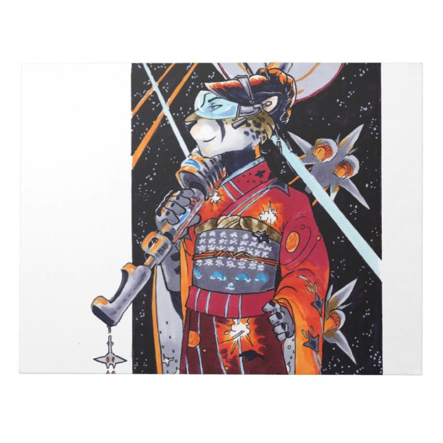 Jaguar Kimono Space Marine Grand Carnet non bordé! (Devant)