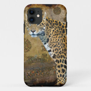 Jaguar tacheté et Temple maya iPhone 5 Coque