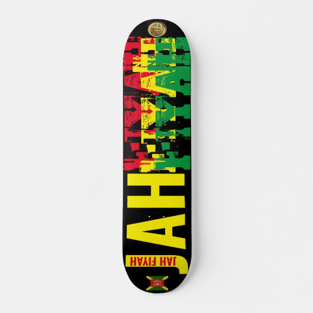 JAH FIYAH  JMT 7 3/4" Planche de Skateboard (Devant)