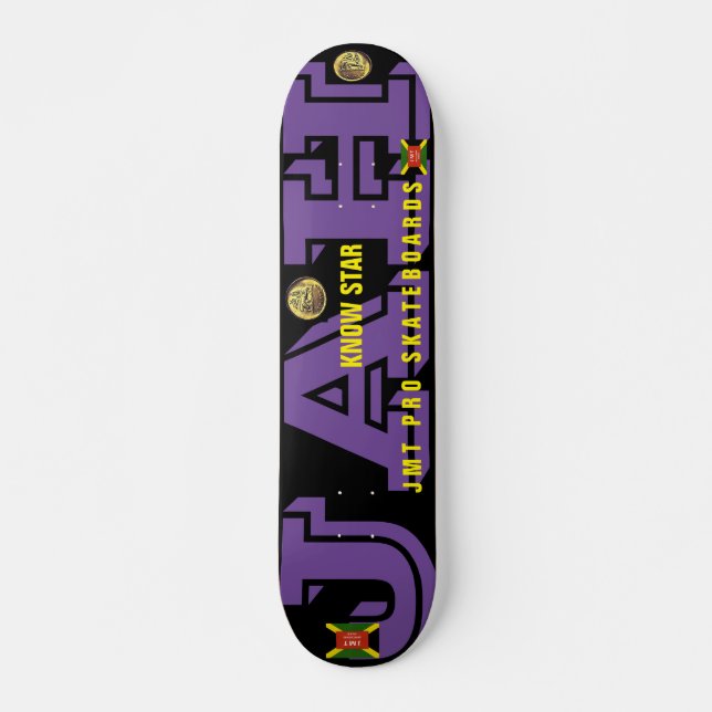 JAH KNOW STAR   JMT 7 3/4" Planche de Skateboard (Devant)
