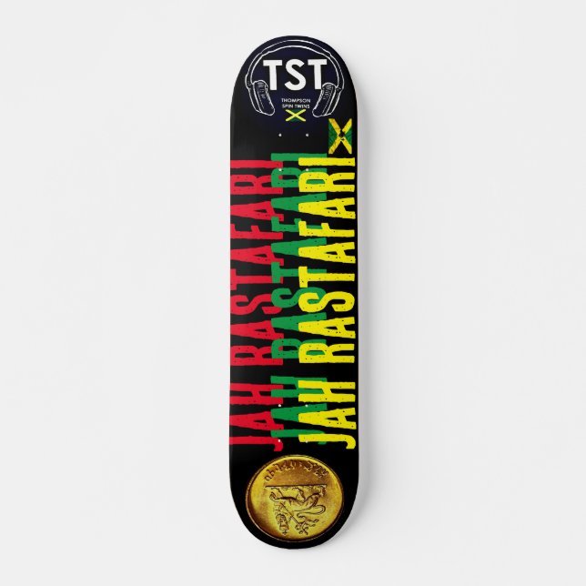 JAH RASTAFARI JMT 7 3/4" Skateboard Deck (Devant)