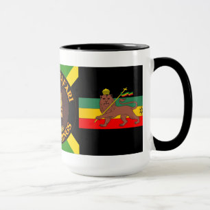 Jah Rastafari - lion de Judah - Rasta - tasse de