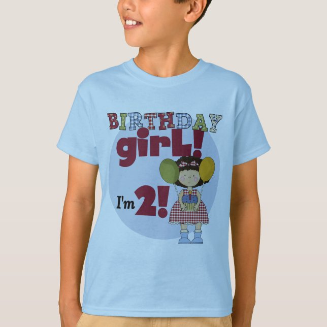 J'ai 2 T-shirts et cadeaux pour fille d'anniversai (Devant)