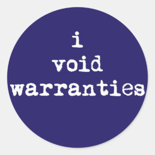 J'ai annulé les garanties Stickers ronds
