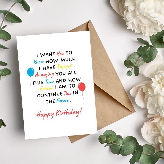 J'Ai Apprécié De Vous Rendre Heureuse Carte D'Anni (Créateur téléchargé)