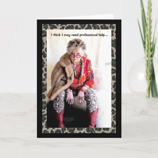 J'ai besoin d'aide professionnelle carte humoristi (Devant)