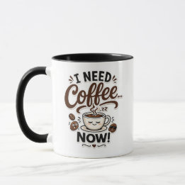 J'ai Besoin de Café MAINTENANT Mug Cadeau pour Ama