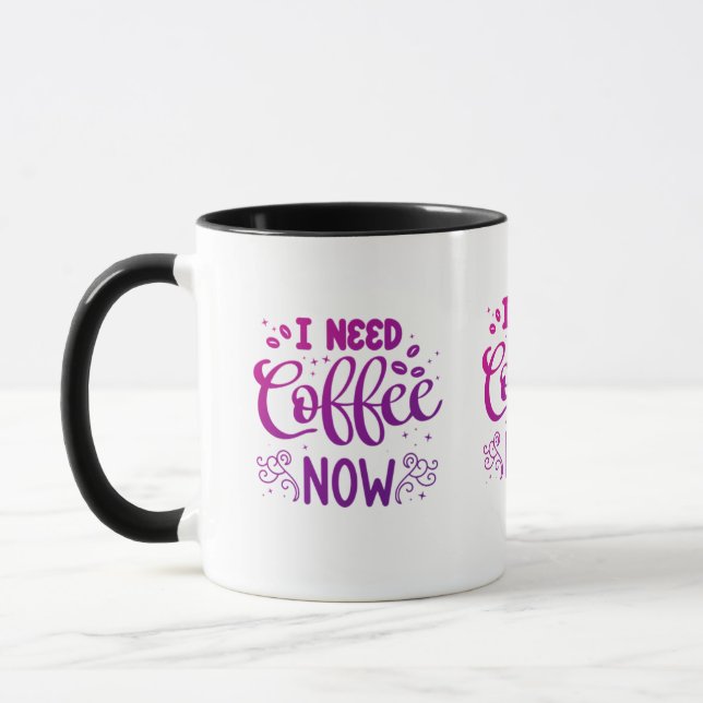 J'Ai Besoin De Café Maintenant Mug | Mug de café e (Gauche)