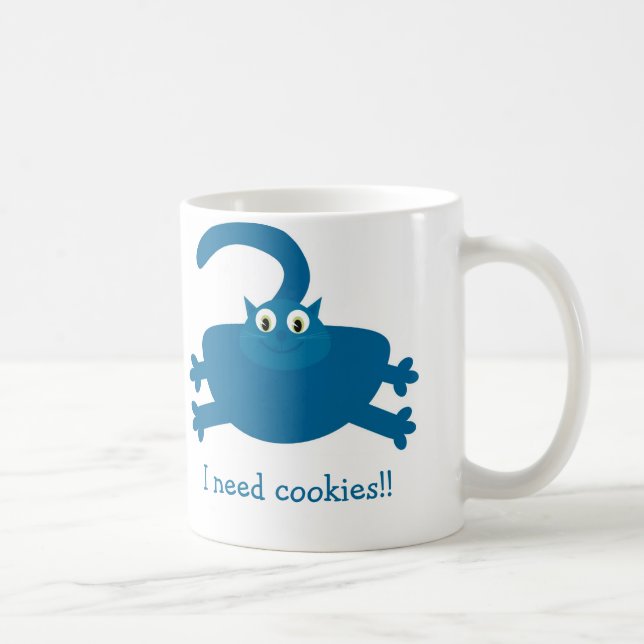 J'ai besoin de la grosse tasse de chat de biscuits (Droite)