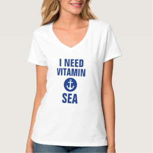 J'ai besoin du T-shirt bleu nautique V d'Ancre de