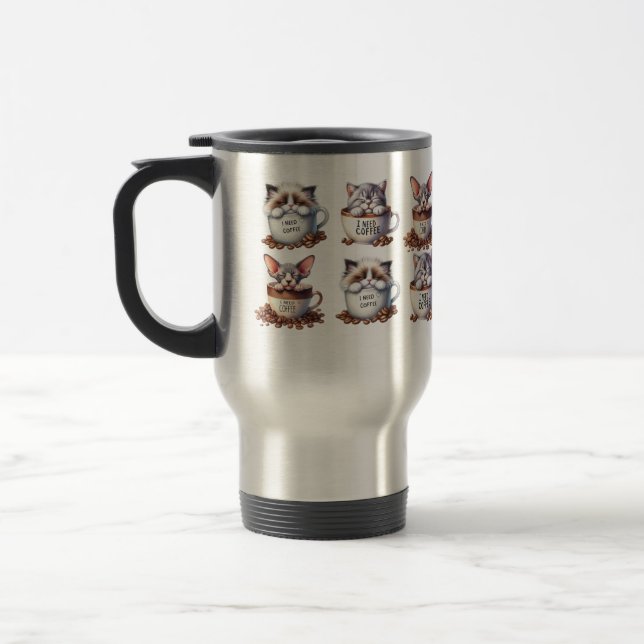J'Ai Besoin D'Une Mug De Voyage De Café (Gauche)