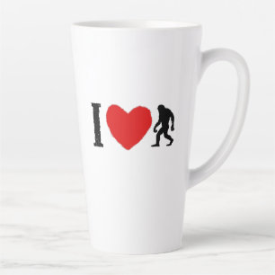 J'ai ❤️ Bigfoot Café Mug - Classique Cryptid Lover