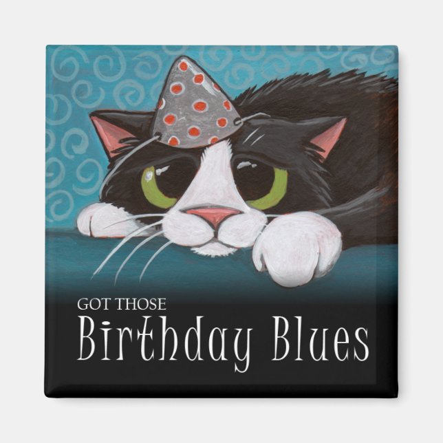 J'Ai Ces Blues Anniversaires - Magnet Chat (Devant)