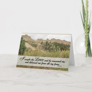J'ai cherché le Seigneur - Carte de l'Écriture