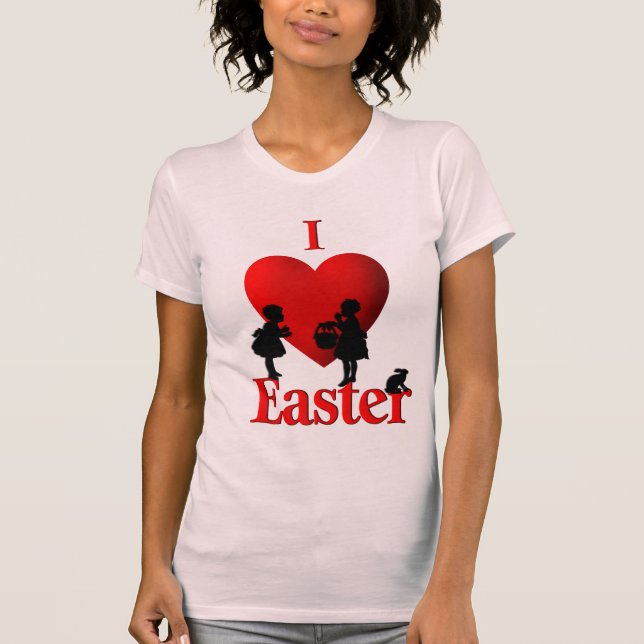 J'ai coeur les T-shirts de Pâques (Devant)