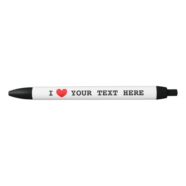 J'ai coeur promo stylo avec coutume j'aime le text (Devant)