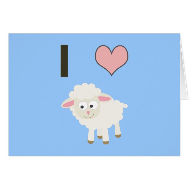 J'ai coeur Sheep (Devant Horizontal)