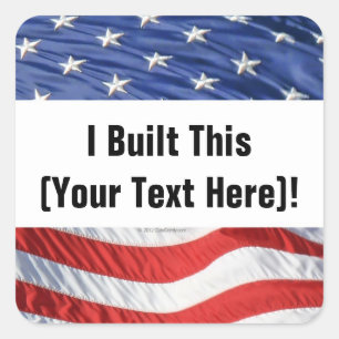 J'Ai Construit Ça ! Autocollant (personnalisé)