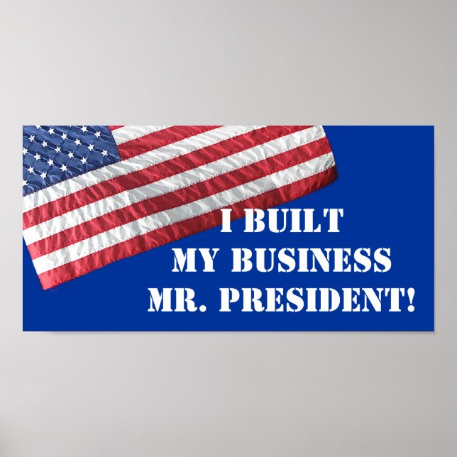 J'AI CONSTRUIT MON ENTREPRISE M. FRONT! AFFICHE (Devant)