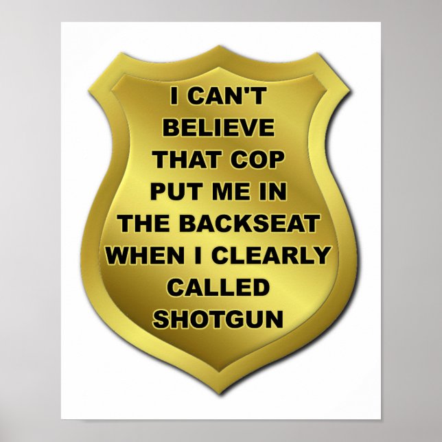 J'ai crié "fusil de chasse" Affiche drôle (Devant)