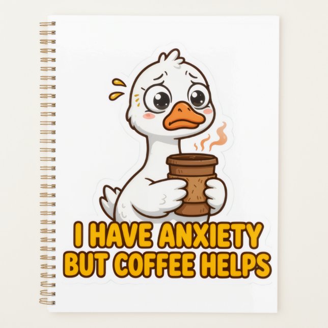J'ai de l'anxiété mais le café aide drôle (Devant)
