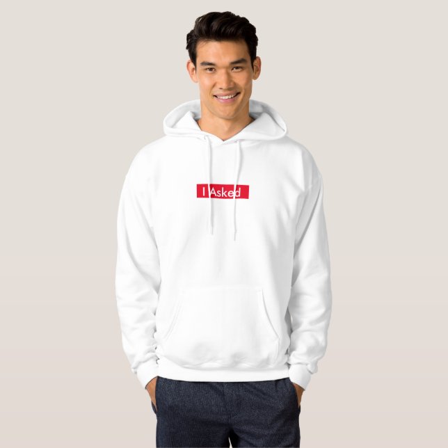 J'Ai Demandé À Mens Sweat - shirt à capuche (Devant entier)