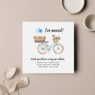 J'ai déménagé Boho Chic Moving Adresse Faire-part