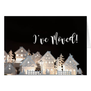 J'ai déménagé des maisons de Noël éclairées