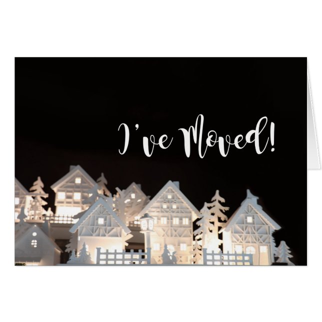 J'ai déménagé des maisons de Noël éclairées (Devant horizontal)