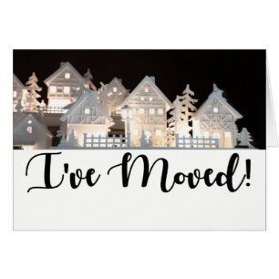 J'ai déménagé des maisons de Noël éclairées